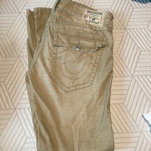 True Religion Khaki Corduroy Pant